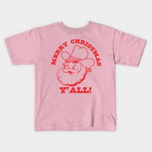 COWBOY SANTA Kids T-Shirt